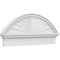 Ekena Millwork Segment Arch Sunburst Architectural Grade PVC Combination Pediment, 38"W x 16-3/8"H x 2-3/4"P PEDPC038X165SEG01 - alternate 1